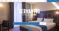 Desktop Screenshot of hotelcervantesparis.com